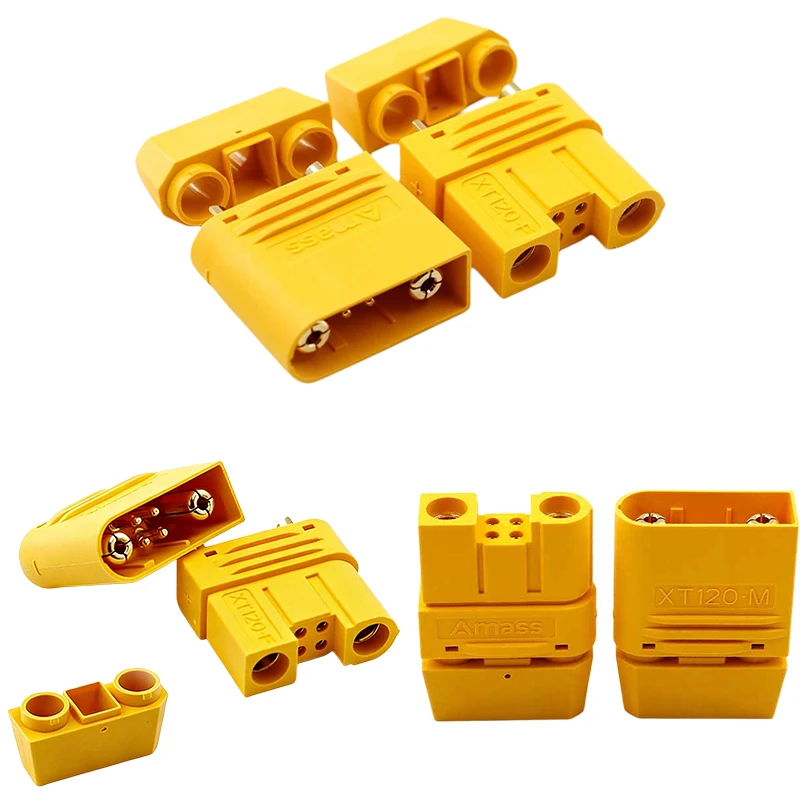 Amass Original XT120(2+4) Connector High Current Plug for RC Drone FPV Racing Agricultural Plant Protection UAV Lipo Battery