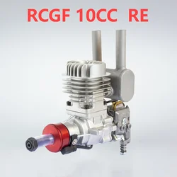 RCGF 10CC Petrol / Gasoline Engine w/ Rear / Side Exhaust Pipe 10ccRE / 10ccBM v3 for RC Model Airplane