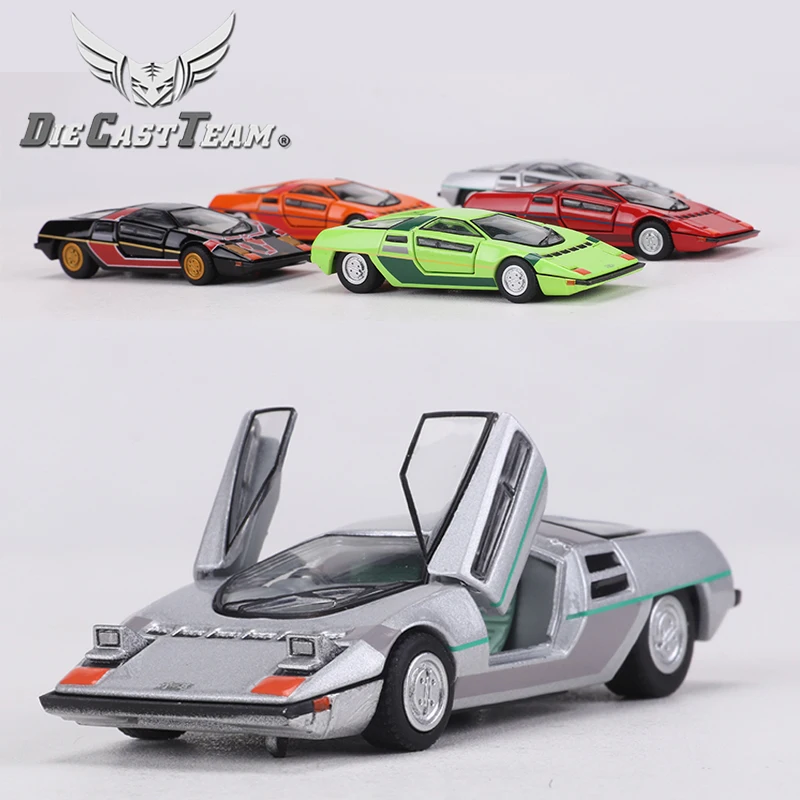 DCT 1/64 Childhood Dream-Zero Scissors Door Flip Light Car Alloy Motor Vehicle Diecast Metal Model Kids Xmas Gift Toys for Boys