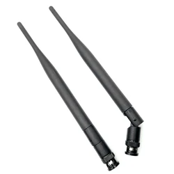 2Pcs/lot 215mm Wireless Microphone Receiver Antenna UHF 500MHz-900MHz BNC Male Antenna 3dBi Gain Omni-directional Antennas Black