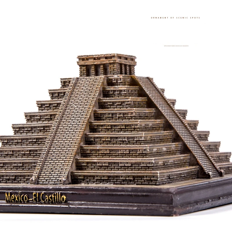 Mayan Pyramid Simulation Ornament World\'s Great Building Model Decoration Creative Home Crafts