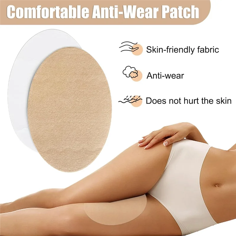 A28F-Anti Chafing Friction Tape Patches, Chafe Protection Skin Tape,Thigh Inner Rub Patch,Body Breathable Sticker Pads 10Pcs