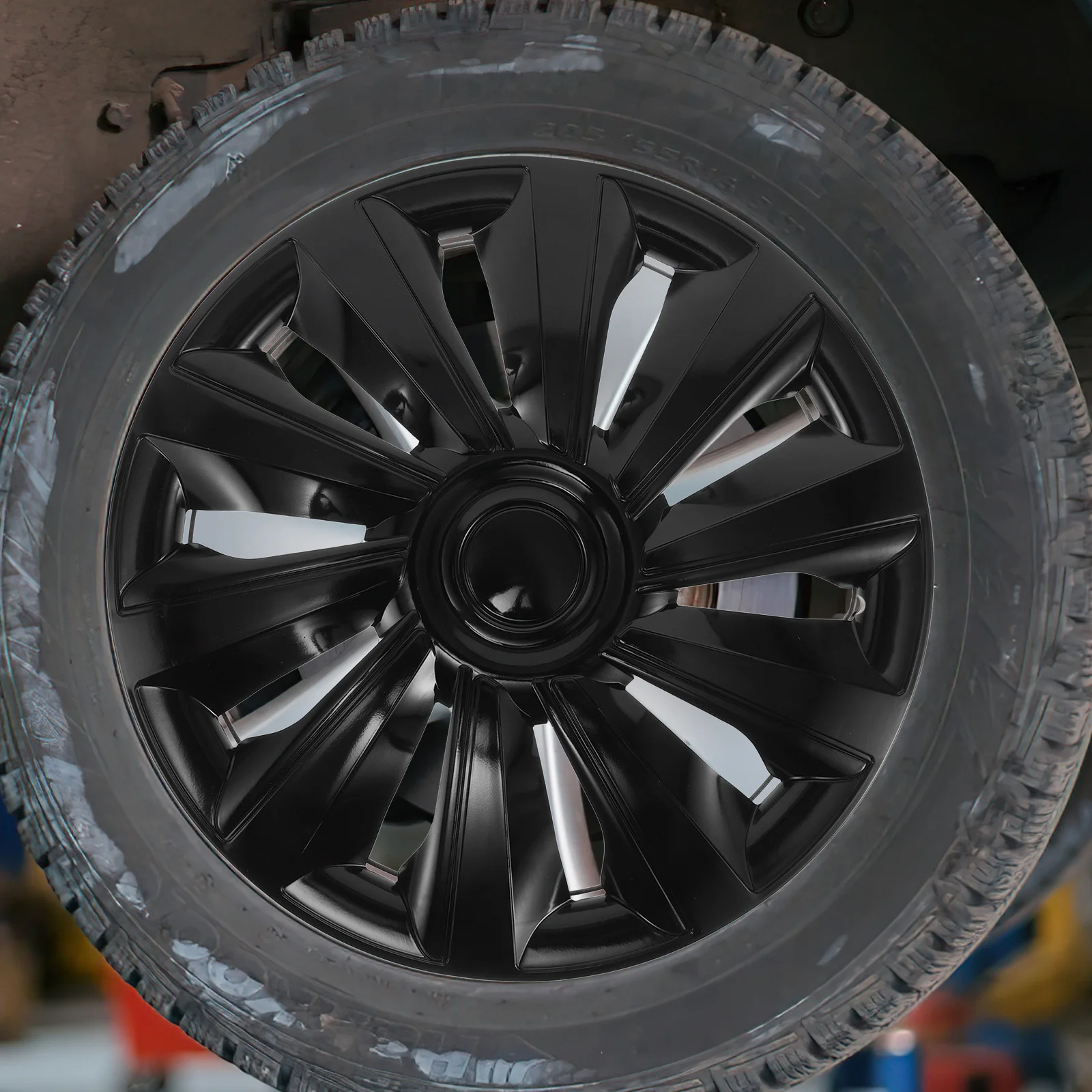 

Universal 14 Inch Wheel Hub Caps Car Wheel Cover Replacement Clip on Hubcap Rim Cover Automotive Exterior Accessories Vehicle