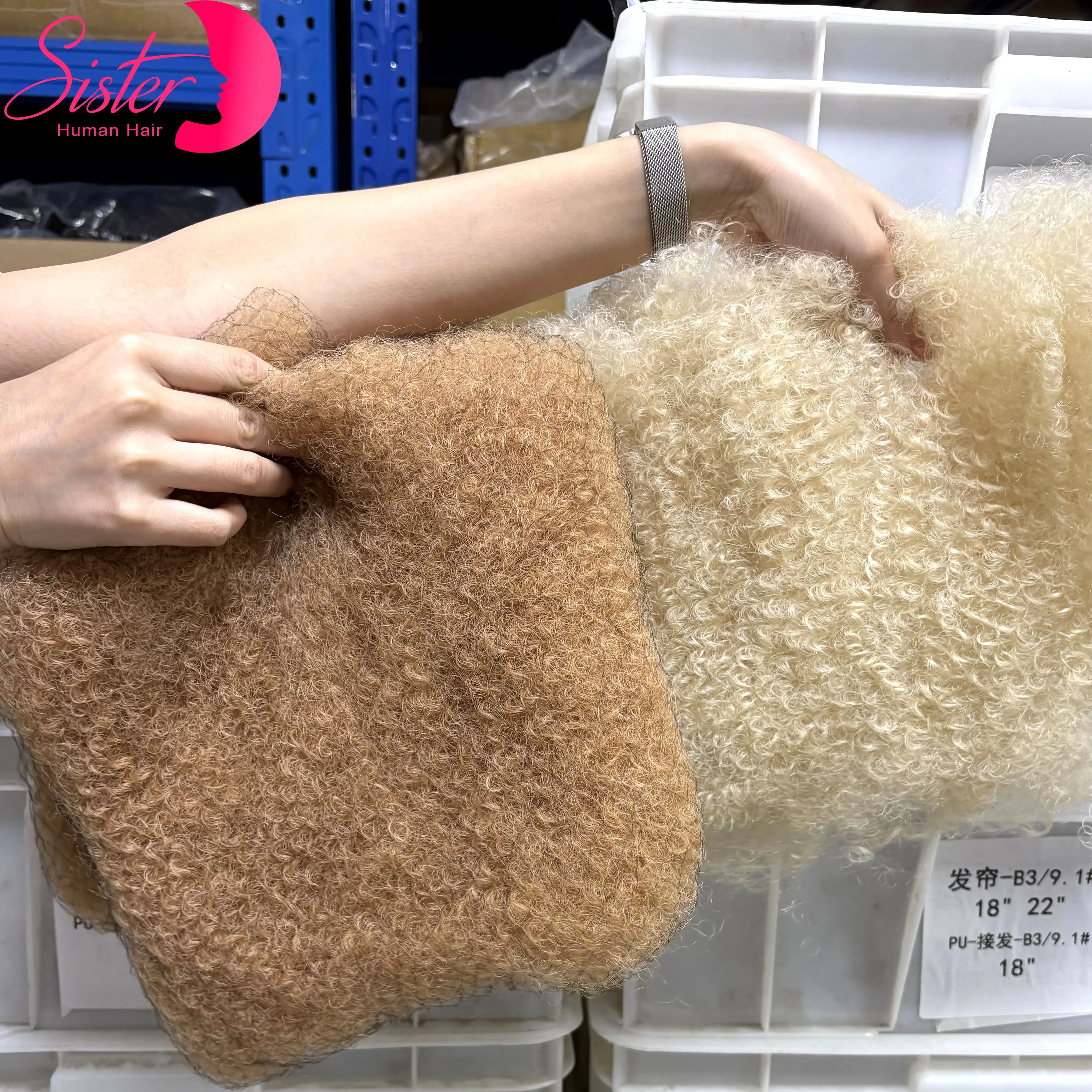 50g/Pack 613# 4C Afro Kinky Bulk Human Hair for Twist Loc Repair Braiding Dreadlock Extensions 100% Human Hair Bulk Extension