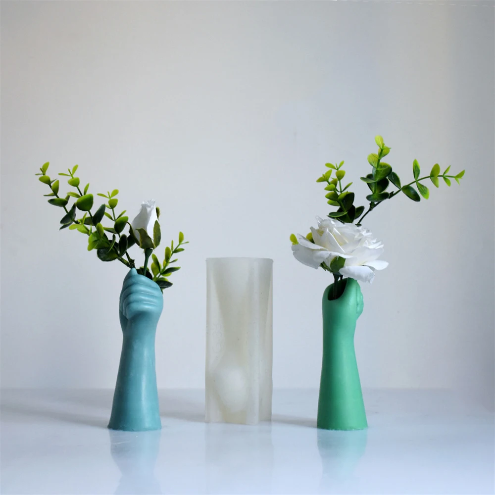 DIY Arm Vase Silicone Mold Hand Shape Art Flowerpot Planter Concrete Gypsum Resin Mould Cement Vase Pen Holder Mold Dropship