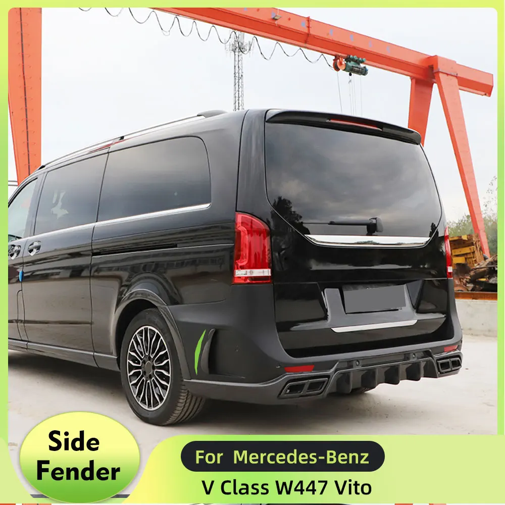 Carbon Fiber Rear Bumper Air Vent Fender Spoiler for Mercedes-Benz V Class W447 Vito Mini Passenger Van 4 Door 2014-2018