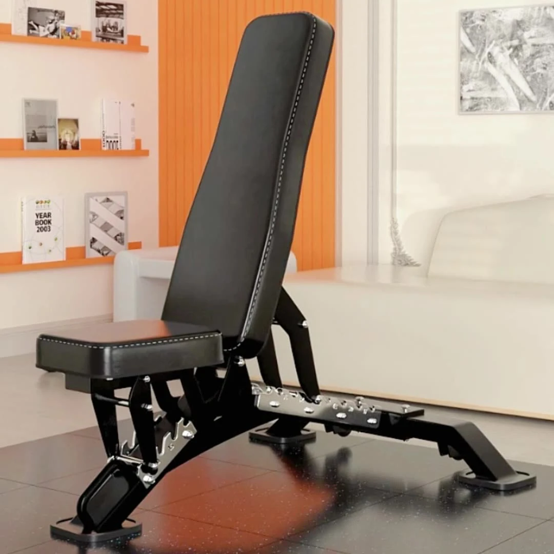 

Регулируемая скамья для тяжестей, складные скамья для тренировок для домашнего спортзала, скамья для упражнений по положению спинки для силовых тренировок