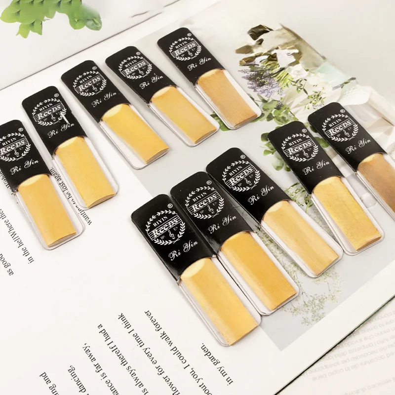 Трости для кларнета Bb 2.0 2.5 3.0 Традиционные трости для начинающих кларнет, упаковка из 10 штук с коробкой для начинающих кларнетов и игроков