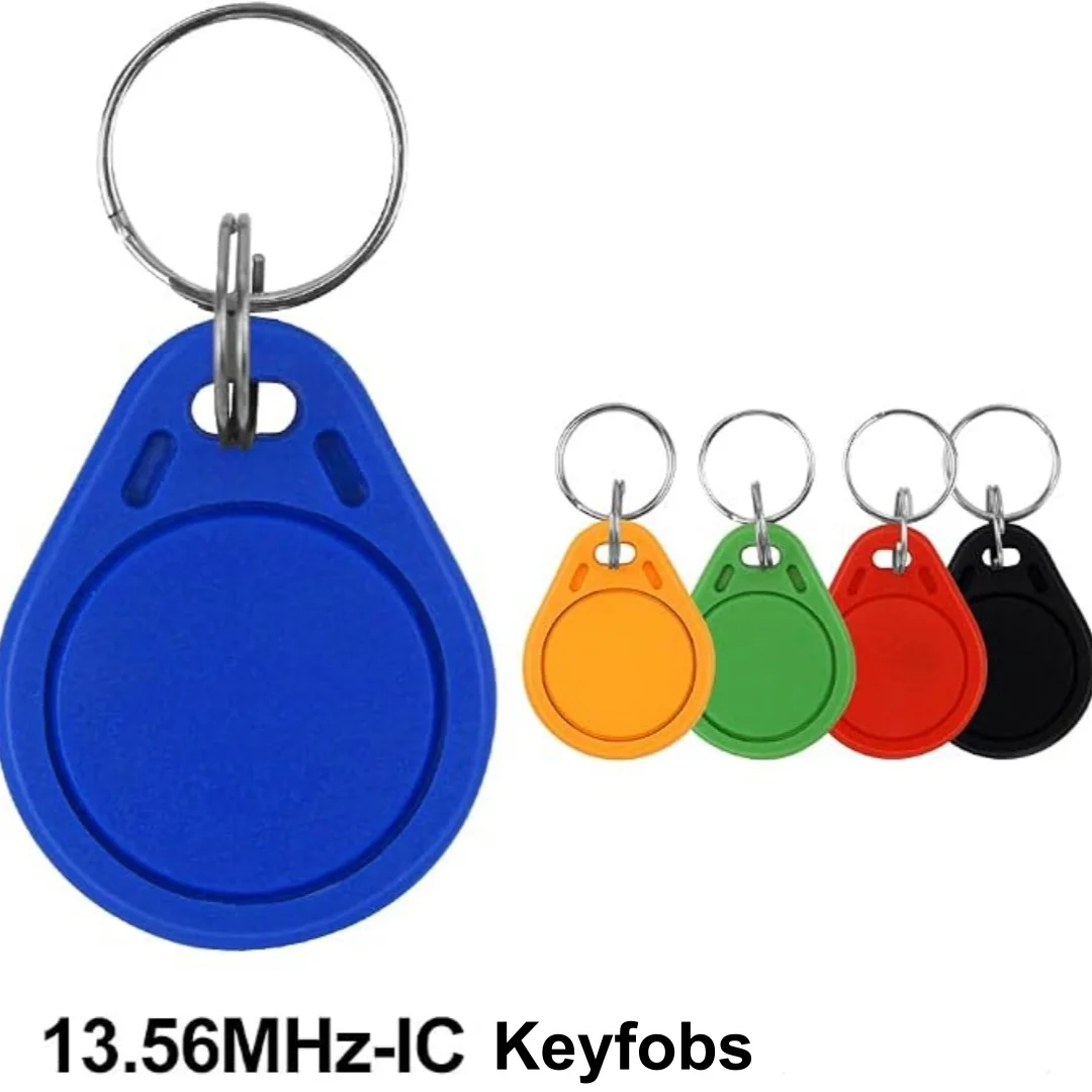 5PCS 13.56MHz RFID Key Fob NFC Tag IC Token Read Only Key Card Access Control Door Entry Elevator System