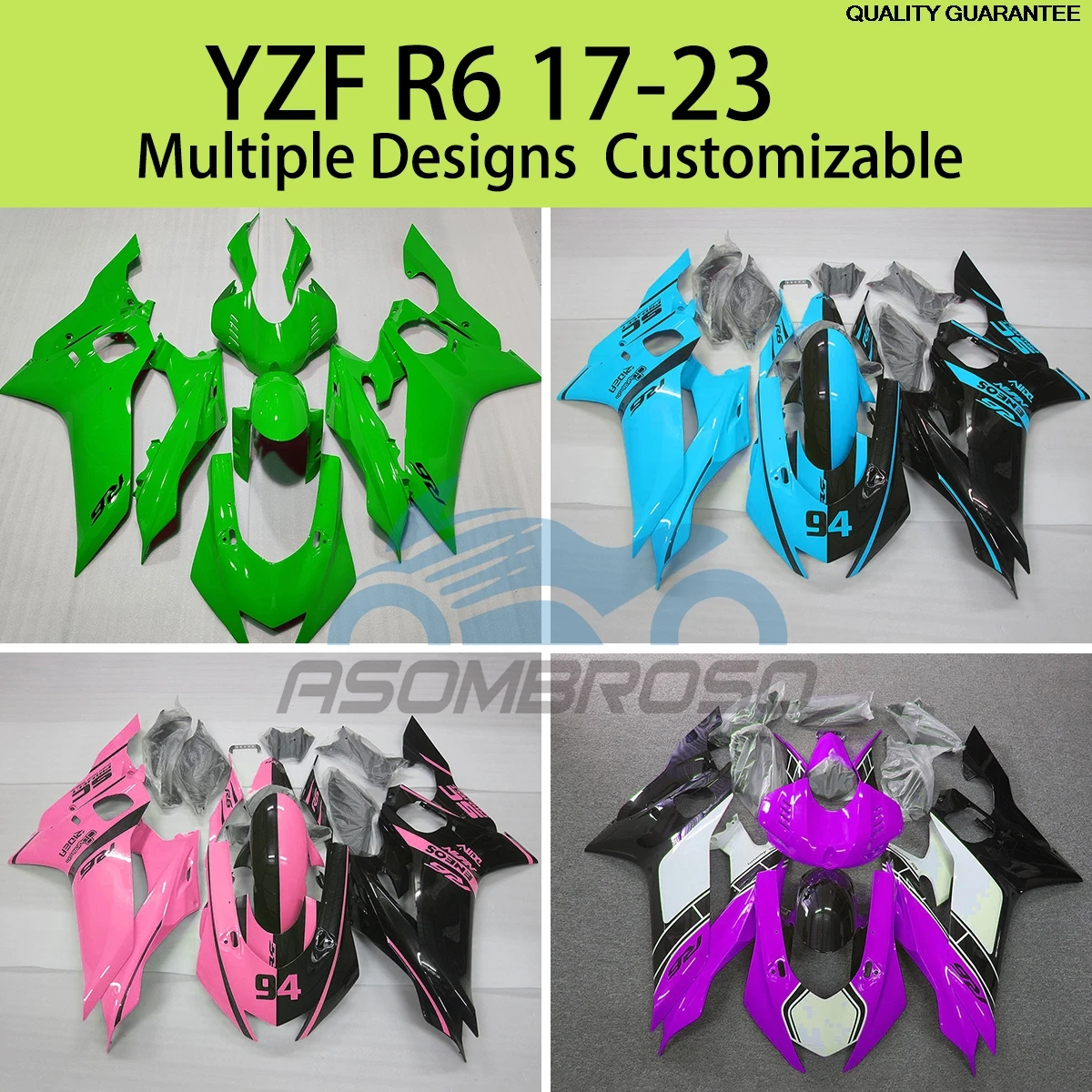 

Suitable For YAMAHA YZF R6 2017 2018 2019 2020 2021 2022 2023 Motorcycle Spare Parts Fairing Kit YZFR6 Cover Fairings
