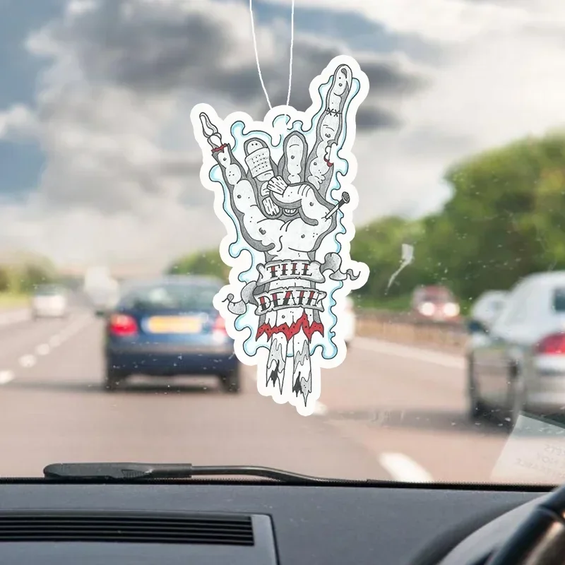 

1pc fun car aromatherapy car fragrance perfume car air freshener mirror car interior accessories pendant outlet perfume