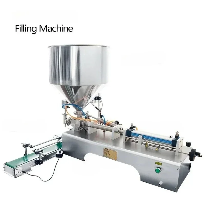

Paste Hand Sanitizer Beauty Cream Filling Machine Pneumatic Chili Sauce Gel Peanut Butter with Conveyor Belt ZS-DTGT1P