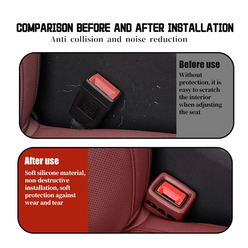 Car Seat Belt Protective Buckle Anti-scratch Cover For DAF XF 95 105 CF LF VAN CF XG 106XF CF85 Truck view 5