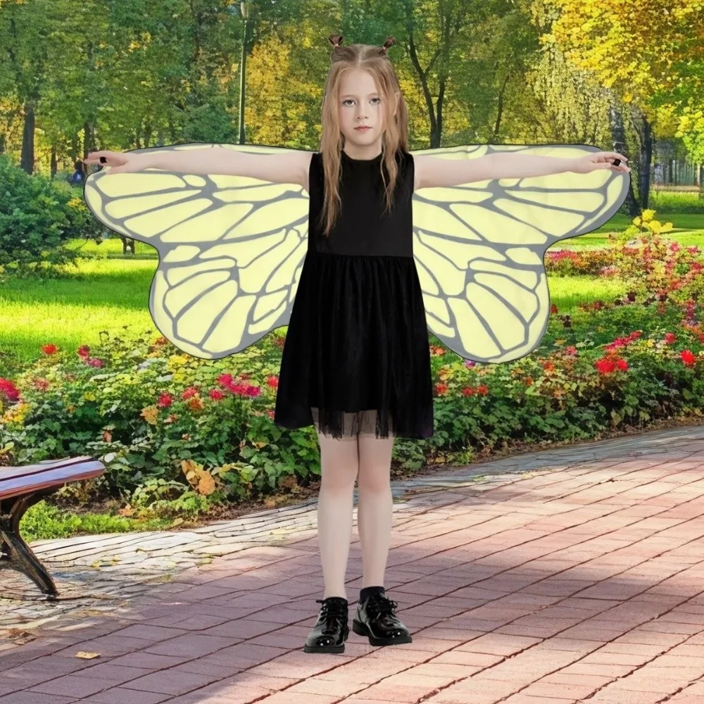다채로운 어린이 나비 날개 의상 멋진 드레스 DIY 장식 케이프 나비 코스프레 의상 요정 망토 크리스마스 할로윈