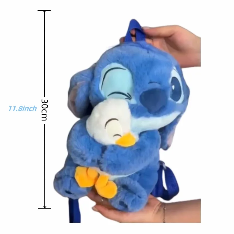 Sac à dos en peluche de dessin animé, Double sac à bandoulière, poupée canard Steeley, cadeau d'anniversaire pour meilleur ami, jouets en peluche