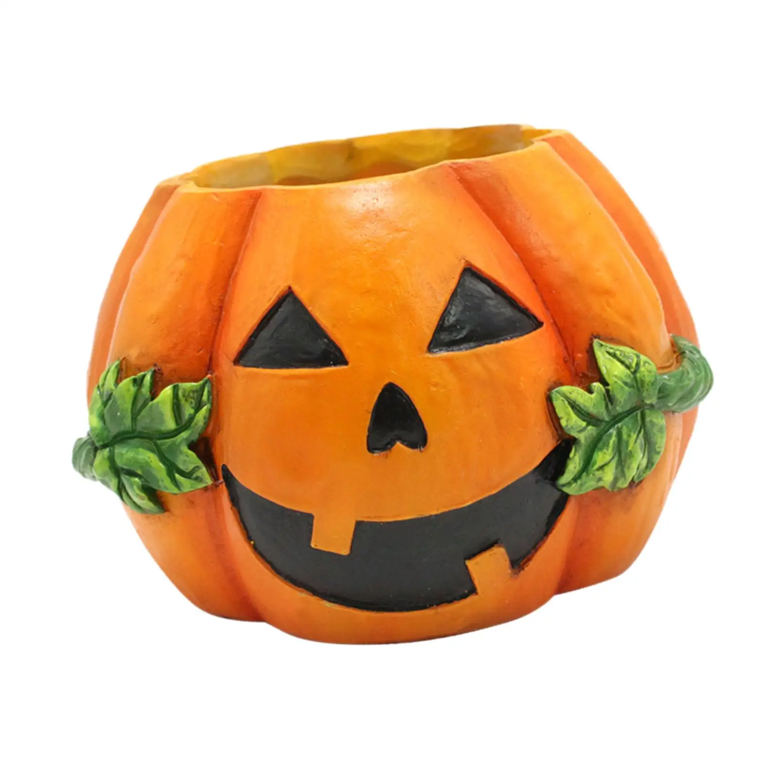 

Resin Pumpkin Planter Vase Unique Halloween Figurine Decoration But Also Attractive Decoration