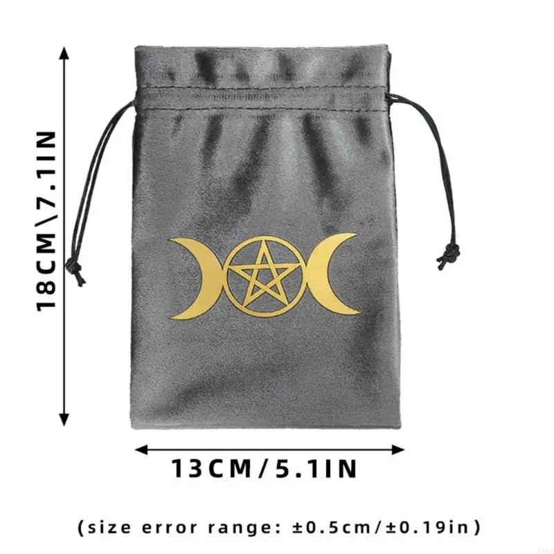 R6FE Flannel Tarot Bag Dices Drawtrings Pouches Bolsas regalo joyería