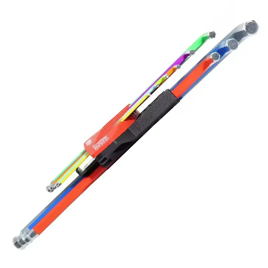 

Набор шестигранных ключей Wiha 46555 9-в-1 с шаровым наконечником, 9 шт., цветные удлиненные шестигранные ключи с шаровым наконечником, высококачественный набор ручных инструментов для ремонта