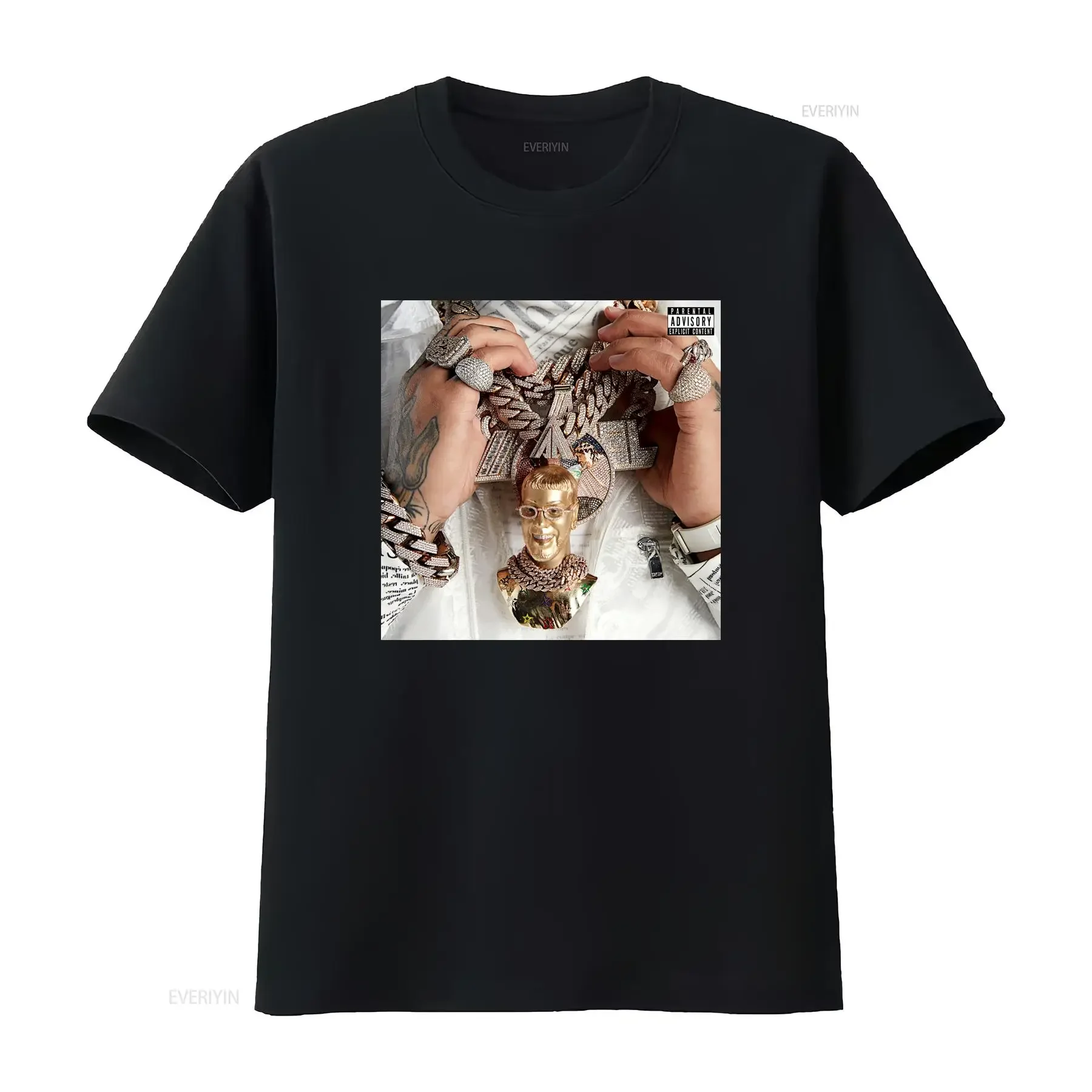 أنويل AA إيمانويل ألبوم تي شيرت Xs 2XL خمر غسلها مريحة الرسم الشارع الشهير أوم مصمم الملابس قليلا الموضة