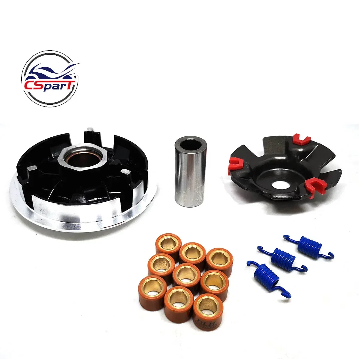 GY6 125cc 150cc High Performance Racing Variator Kit with Roller Weight Driving Pulley for 152QMI 157QMJ Scooter Moped