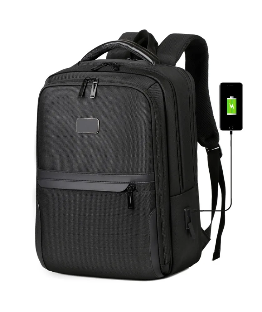 Business Backpack Men's Commuter Backpack Water-proof Oxford Cloth Large Capacity Business Backpack