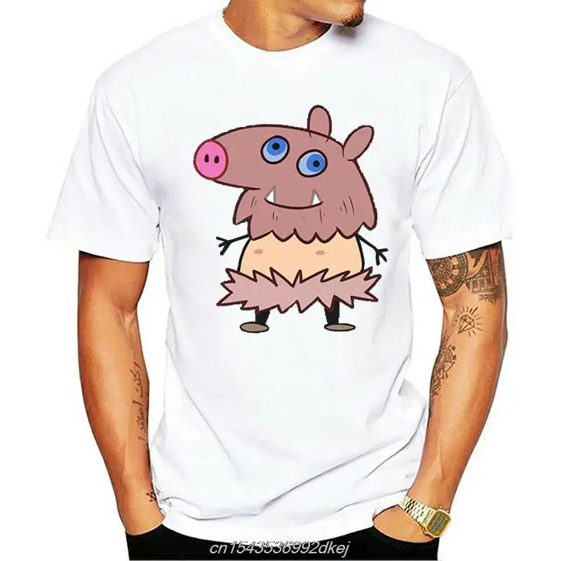 Demon Slayer Kimetsu No Yaiba Inosuke Pig Boy Funny Mashup Black T-Shirt Custom Screen Printed Tee Shirt