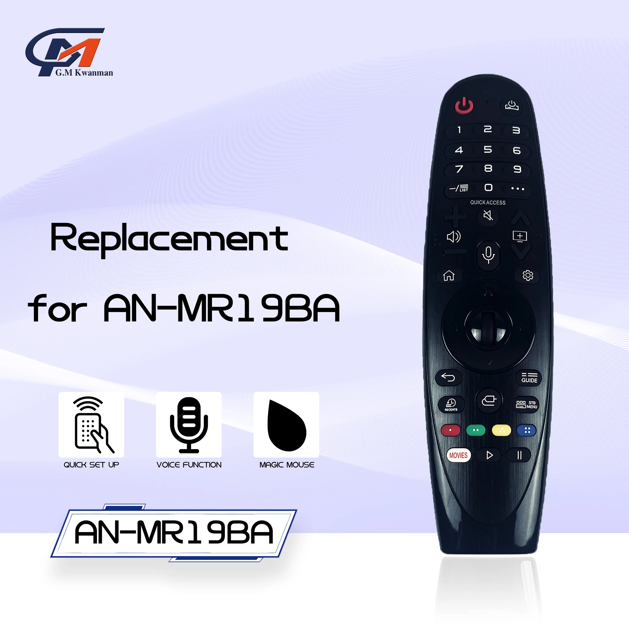 AN-MR19BA New Voice Magic Remote Control for L 2019 Smart 4K UHD OLED TV Fit 43UM7340 43UM7400 43UM7600 49SM8100 55SM8100PTA W9