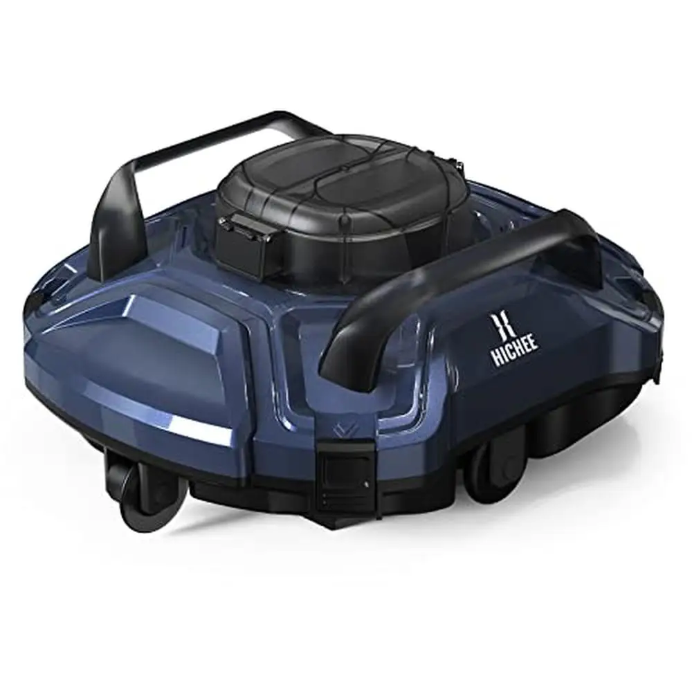 

Cordless Robotic Pool Vacuum Cleaner LED Indicator Dual-Motors IPX8 Self-Parking 5000mAh Battery Ideal Above-Ground In-Ground