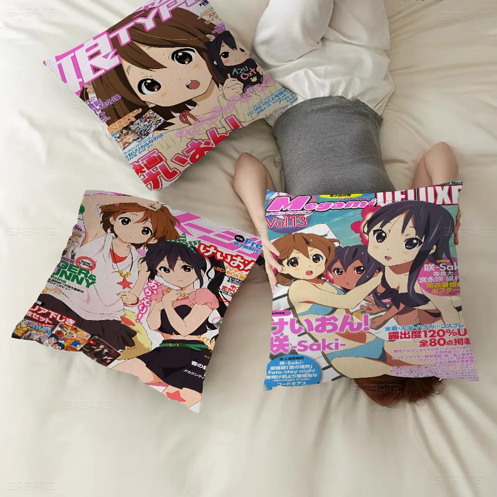 K-On Anime Pillow Cover Design Cushion Cover Decor Holiday Decorati