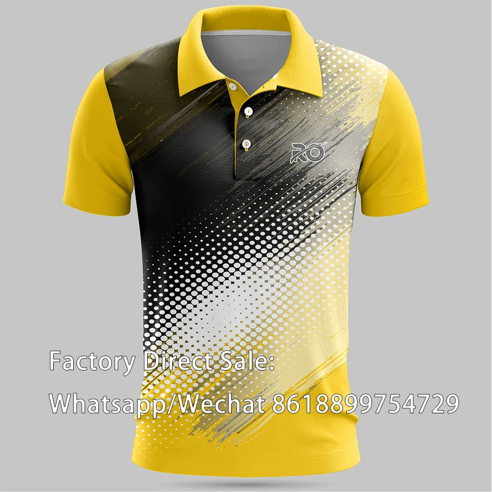 Golf Wear T-Shirt Men Coach Para Polo Baseball Jersey Manga Corta Fishing Tops Badminton Breathable Sports Kit Clothing Football