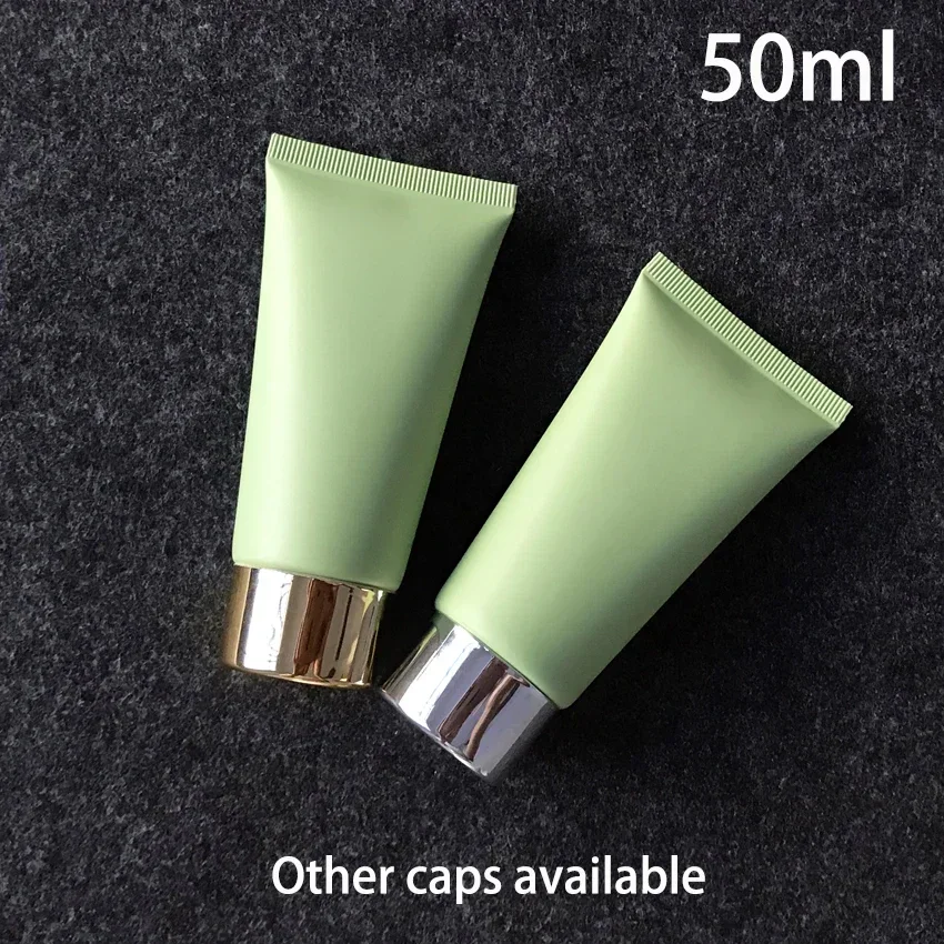 

20pcs/lot 50ml Matte Green Plastic Squeeze Soft Tube 50g Cosmetic Cream Facial Cleanser Container Toothpaste Lotion Refillable