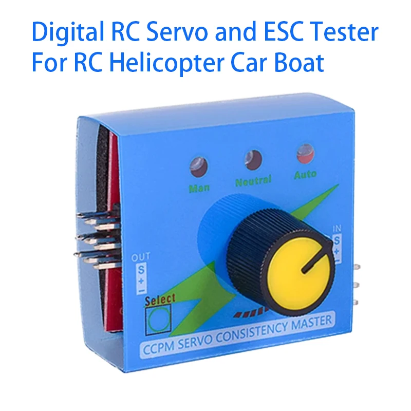 Servo Probador RC 3CH Digitale Multi ESC Consistencia Snelheidsregelaar Checker Aanpassing Stuurinrichting CCPM para RC Helikopter