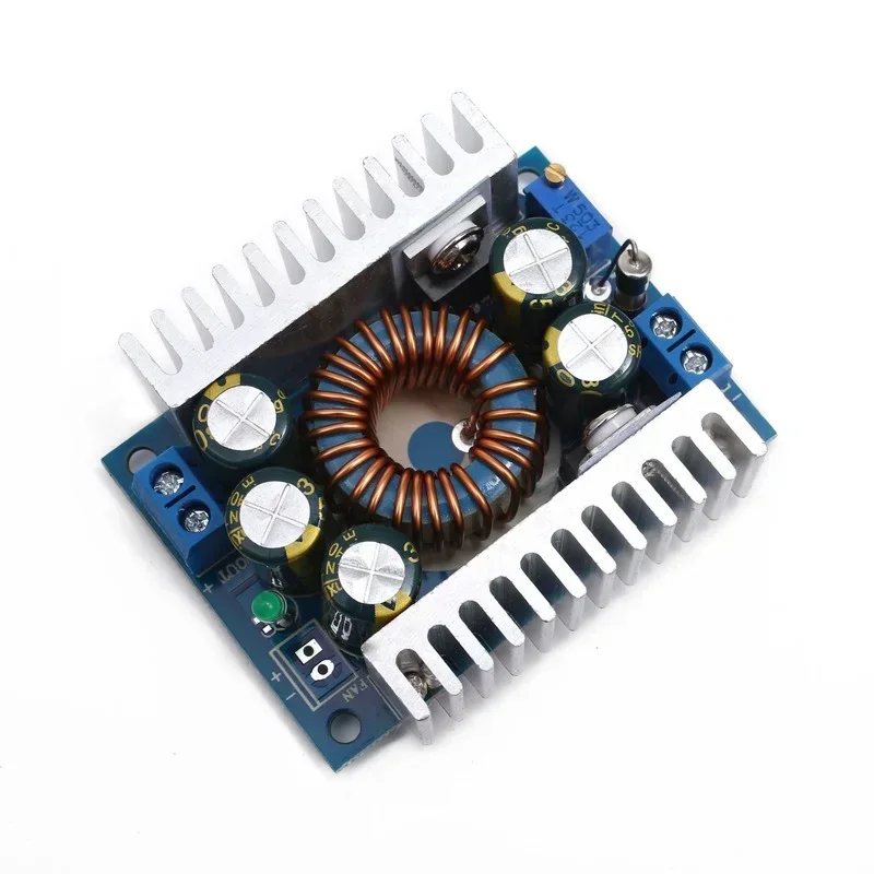 ตัวแปลง8A สเต็ปขึ้น/ลงอัตโนมัติ DC 5-30V ถึง1.25-30V โมดูลควบคุมแรงดันไฟฟ้า