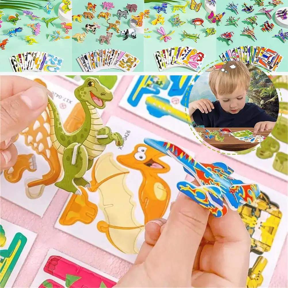 Funny Insect Paper Jigsaw Puzzles Educational Toys For Kids Birthday Party Favors Giveaway School Rewards Pinata Fillers