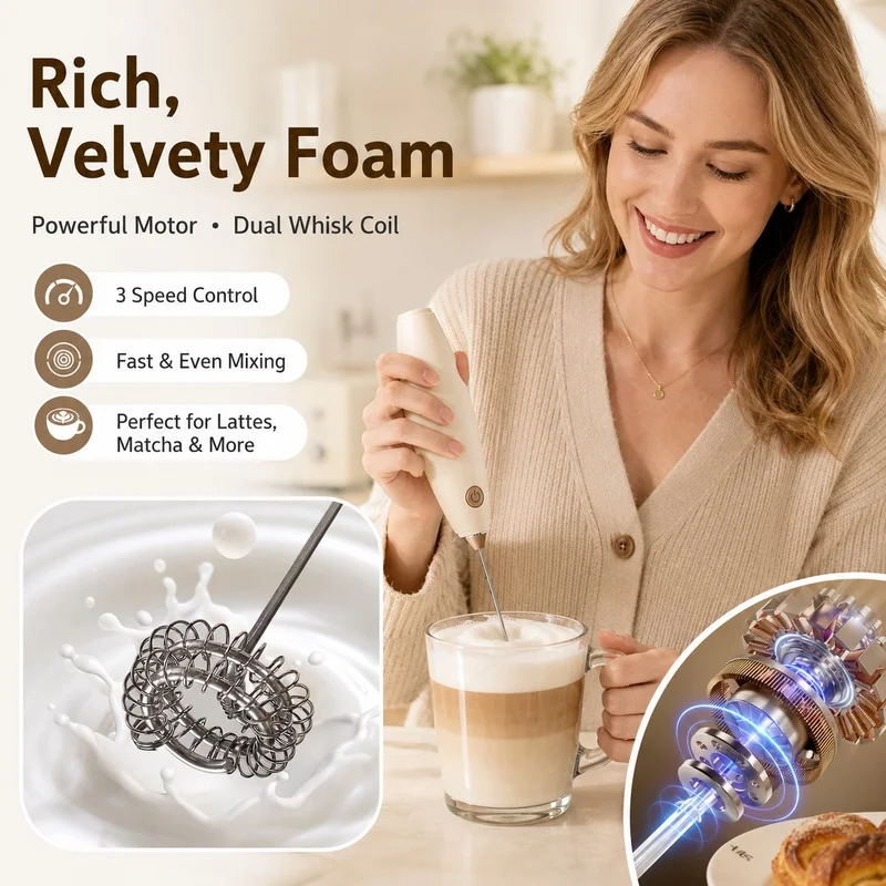 Milk bubble machine coffee bubble machine household electric milk blender hand-held eggbeater milk bubble machine