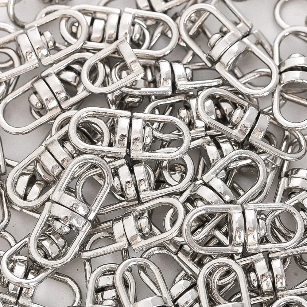 10/20/50/100/200PCS Rotatable figure of 8 clasp Keychain Accessories Connecting Figure Of 8 Clasp Jewellery Clasp Pendant Clasp
