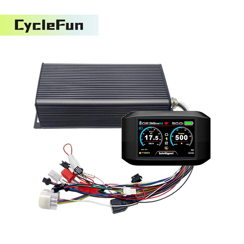3KW-4KW DC 150A SVMC72150-APT Protocol 48V/60V/72V MQCON Sabvoton Controller With 750C TFT Display for Electric Scooter Motor