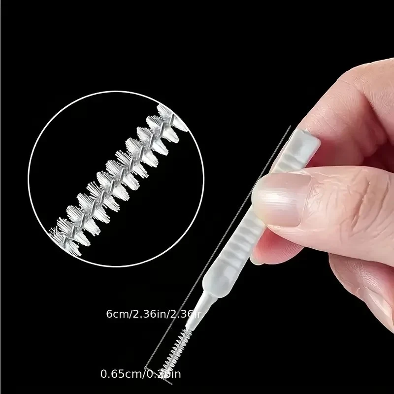 Shower Nozzle Cleaning Brush, White Multifunction Showerhead Crevice Cleaning Brush For Household, Bathroom Accessories