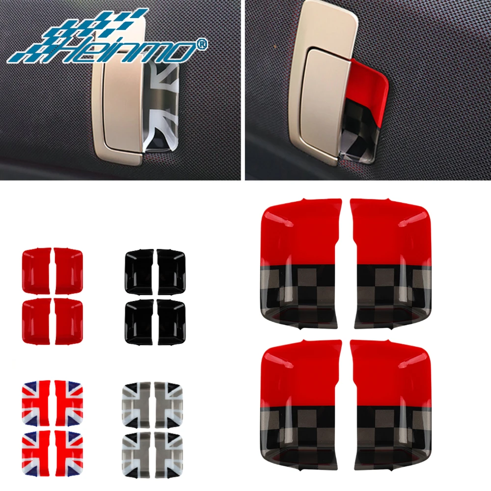 

4PCS Car Inner Door Handle Bowl Cover Trim Stickers For Mini Cooper Electric Countryman U25 2024 2025 Interior Styling U-25