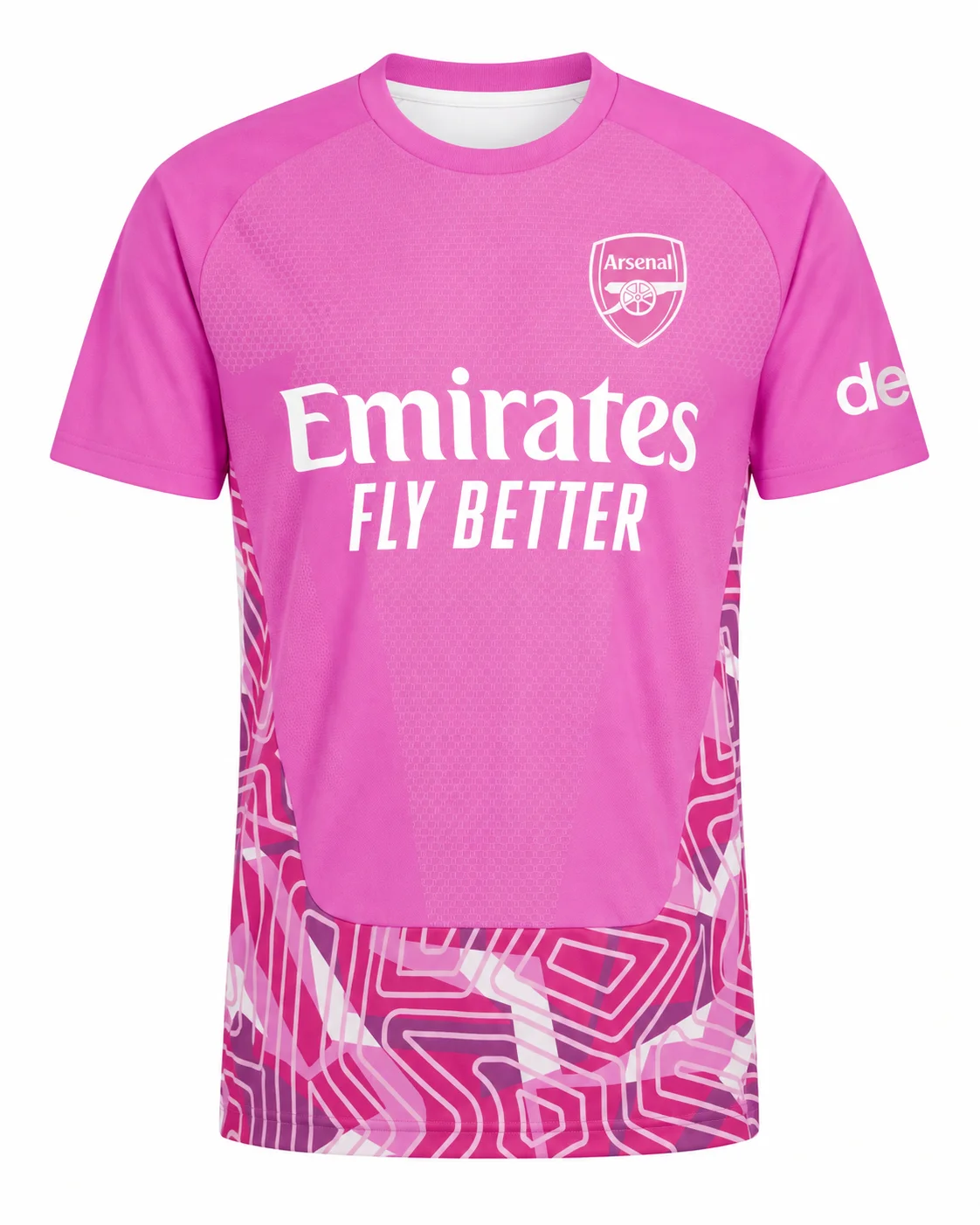 Arsenal 26-27 Auswärts-Fußballtrikot Blau Geometrisch Herren Rundhals Kurzarm Fan Match Training – Detail 4