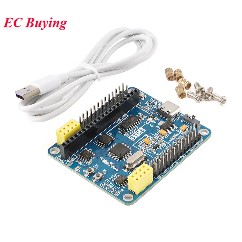 STC8A8K64D4 Development Board STC8A8K64 STC8A8 64K Module 51 Single Chip Core System Learning Demo Board No Welding/Welding