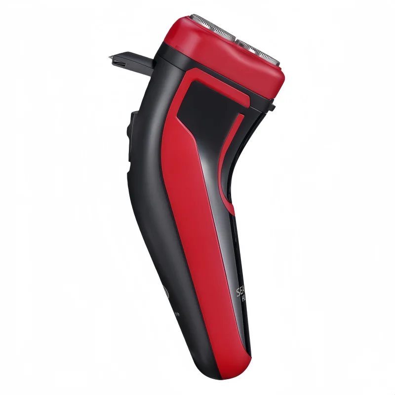 Rechargeable Trimmer Portable Electric Shaver for Facial Grooming Travel with Pop-up Trimmer Removable and Washable Shaving Head