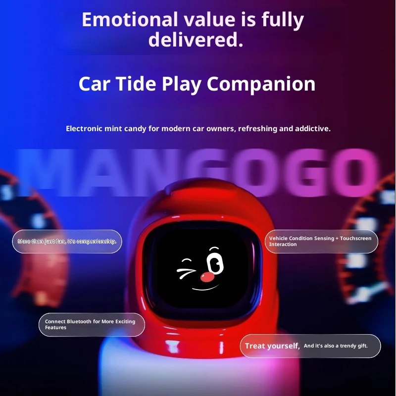 

Your Car'S New Best Friend Interactive Electronic Pet With Mood Expressions For Drive Fun Trendy Toy