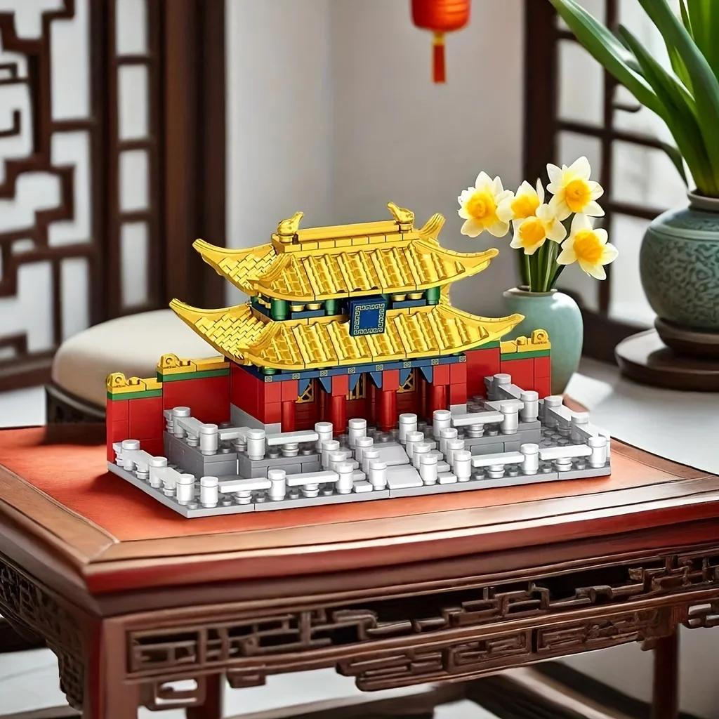 

422pcs Chinese ancient building Hall of Supreme Harmony model building blocks street view building mini brick children toy gift