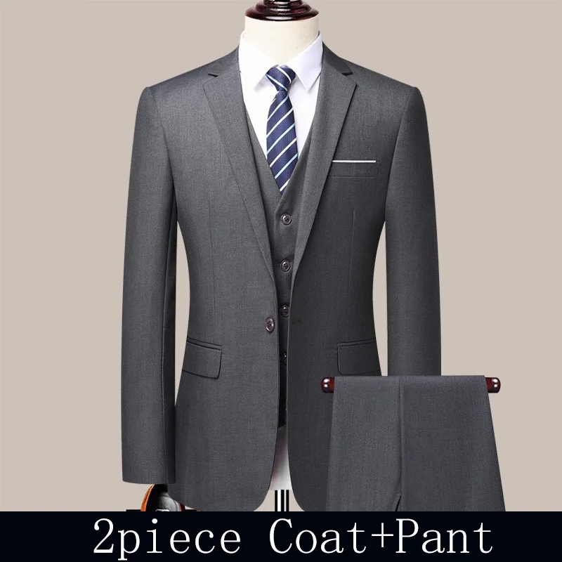 بدلة رجل بسيطة بلون سليم الذكور قطعتين مجموعات رفض طوق واحدة الصدر معطف زر بانت رجال الأعمال حفلة الزي