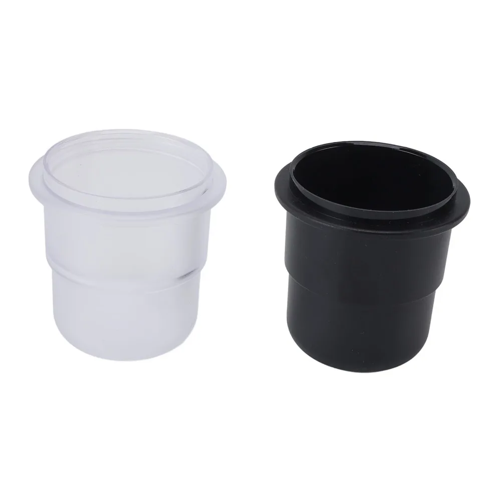 2pcs set 58mm Diameter Dosing Cup Thickened PC Material Matte Finish Portafilter Dosing Cup 2.68x2.68x2.76 Inches 2Pcs Pack