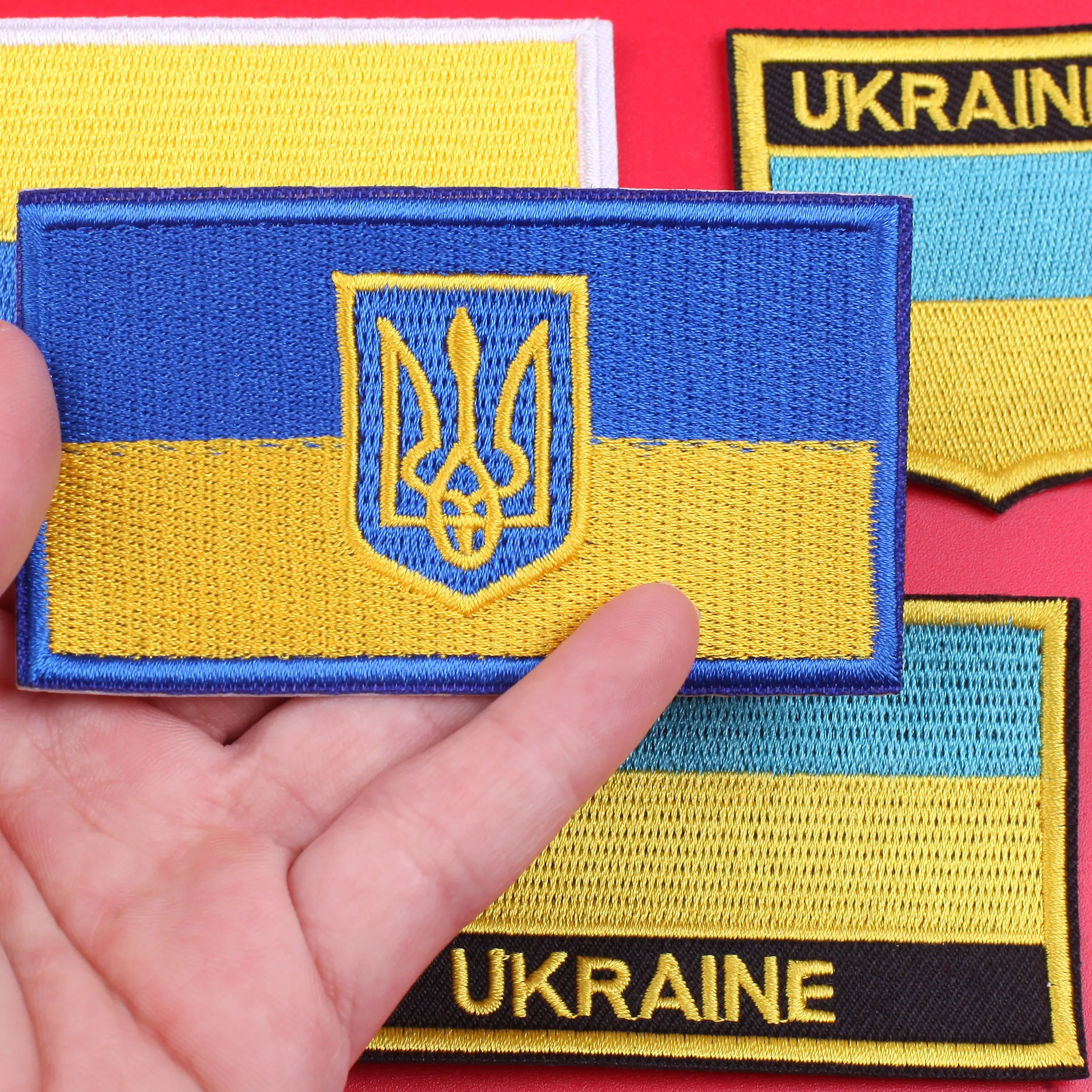 

Iron on Ukrainian National Emblem Embroidered Patches for Clothing Thermoadhesive Stickers Ukraine Flag Patch Shoulder Badges