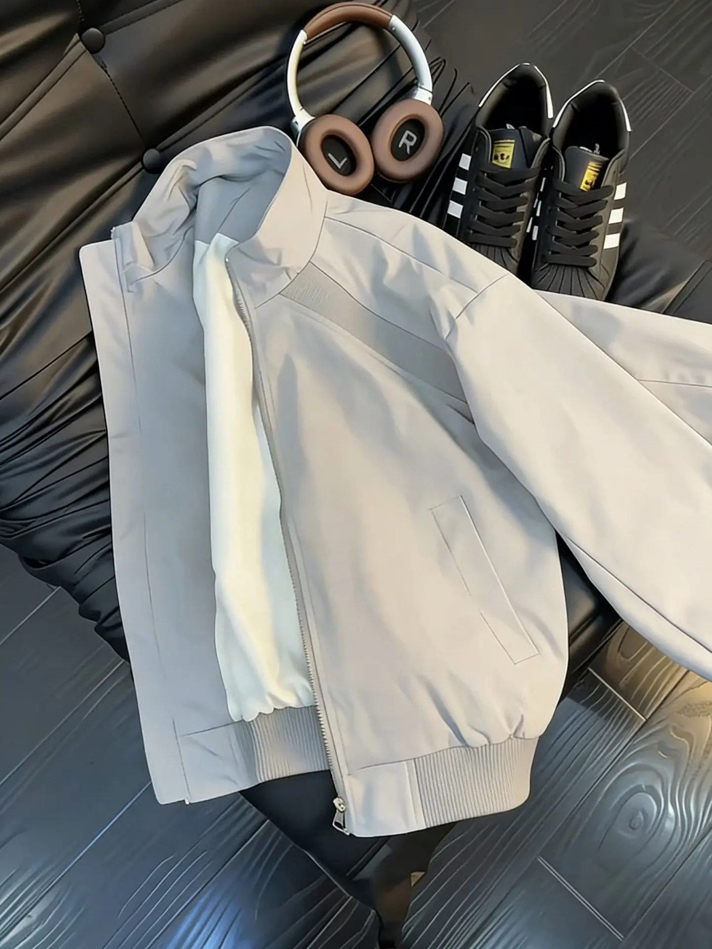 

Мужская куртка-бомбер American Splice с воротником-стойкой, весенняя, приталенная, в стиле бейсбольной формы, рабочая одежда, куртка-жилет Haome Shoulder