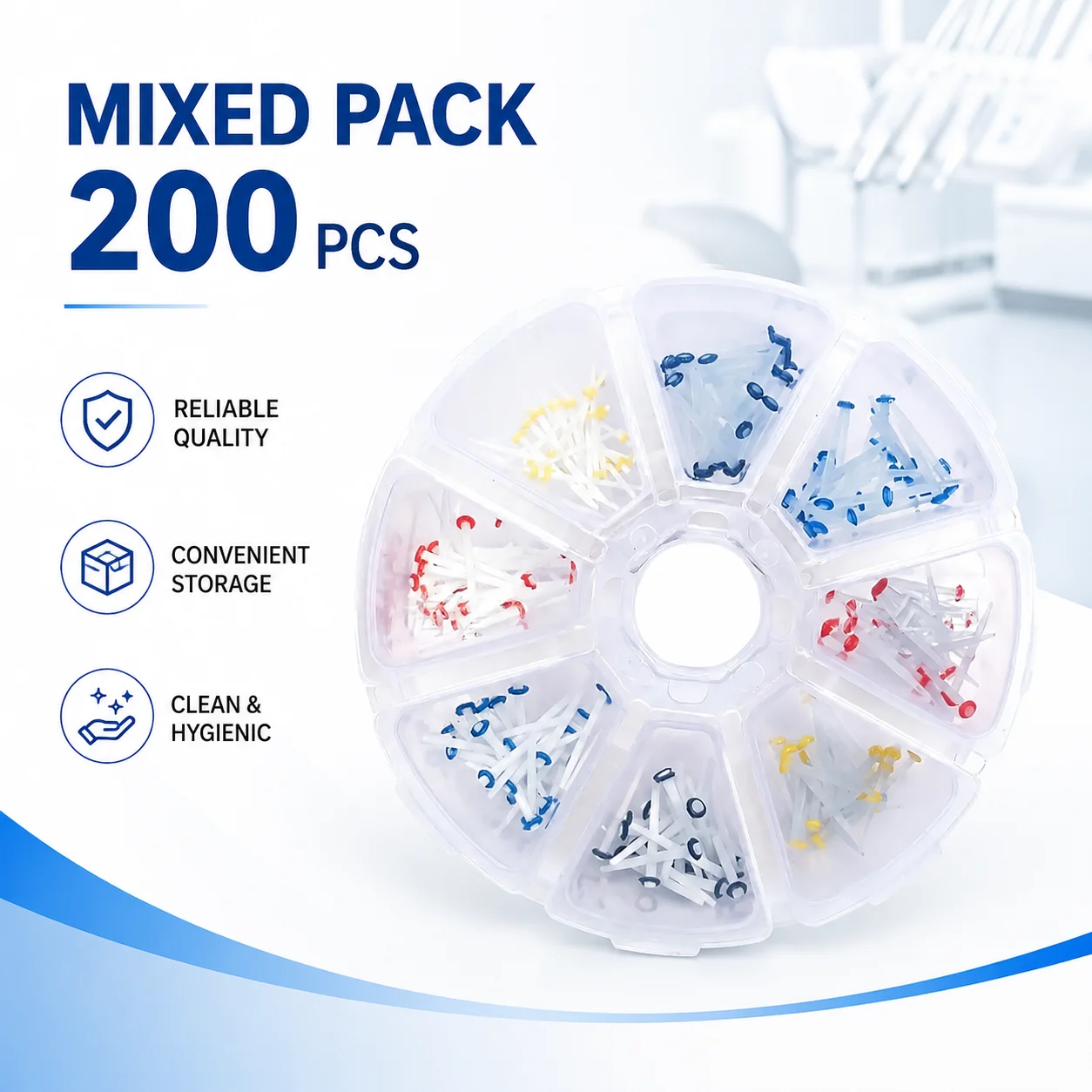 Threaded Quartz Fiber Post Kit High Translucency with P-Drill for Dental Root Canal Build-Up