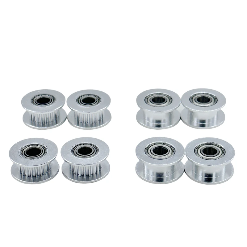 1 Set Aluminium GT2 20T Umlenkrolle mit 5M hochwertigem 2GT Zahnriemen 6mm Kit 20 Zähne Umlenkrolle Bohrung 5mm für 2GT 3D-Drucker-Teile – Detail 4